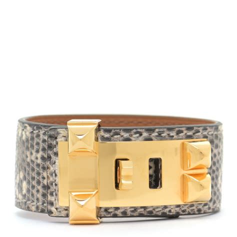 hermes cdc lizard|Collier de Chien 24 bracelet .